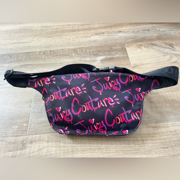 Juicy Couture Black and Pink Crossbody Bag - Picture 2 of 5
